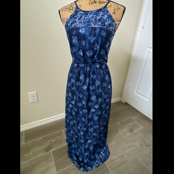 Casual blue maxi dress - Picture 2 of 5